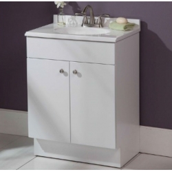 Vanity mueble para baño con tope blanco 35&quot;x24&quot;X17&quot; Ferreteria