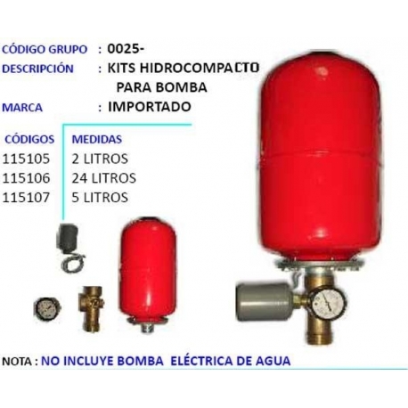 Kits Hidrocompacto Para Bomba Ferreteria