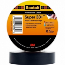 3M Cinta Eléctrica Scotch Super 33 de Vinil 3/4 x 23.10 Metros (76 Ft)
