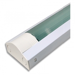 Lámpara electrónica reflectiva extra-plana con pantalla y tubo 1x20W 110-130V